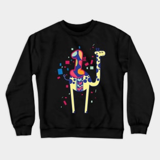 1st Birthday with Giraffe Crewneck Sweatshirt